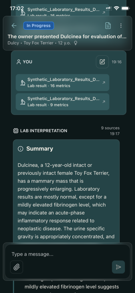 Lab result interpretation